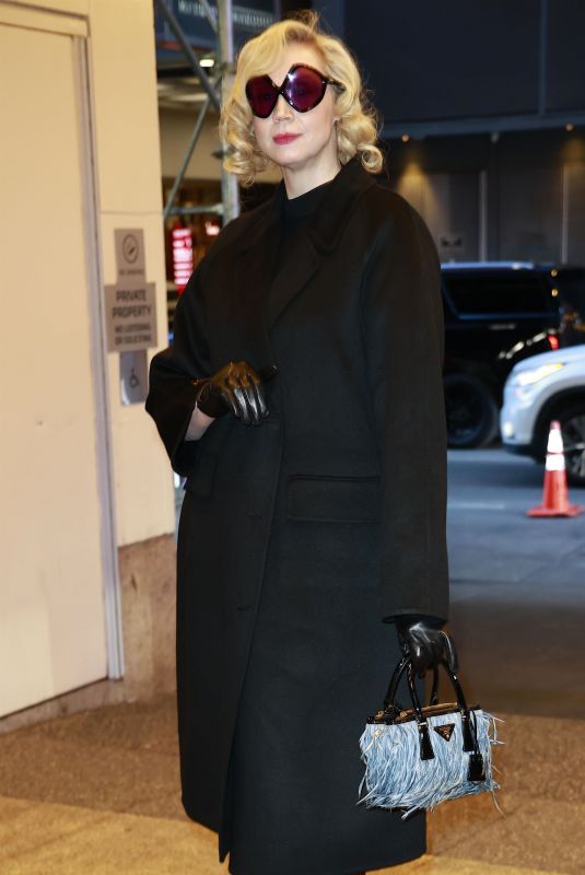 GWENDOLINE CHRISTIE Arrives at CBS Mornings in New York 01/15/2025