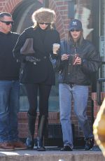 HAILEY BIEBER and KENDALL JENNER Enjoy Coffee Before Heading to a Ski Fitting in Aspen 01/15/2025
