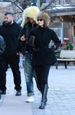 HAILEY BIEBER and KENDALL JENNER Enjoy Coffee Before Heading to a Ski Fitting in Aspen 01/15/2025