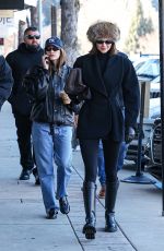 HAILEY BIEBER and KENDALL JENNER Enjoy Coffee Before Heading to a Ski Fitting in Aspen 01/15/2025