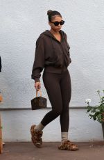 HAILEY BIEBER and LORI HARVEY Arrives at Pilates Workout 01/05/2025