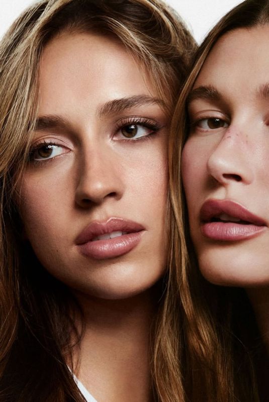 HAILEY BIEBER and TATE MCRAE for Rhode Peptide Lip Shape, January 2025