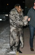 HAILEY BIEBER Arrives at Casa Tua in Aspen 01/18/2025