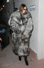 HAILEY BIEBER Arrives at Casa Tua in Aspen 01/18/2025