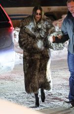 HAILEY BIEBER Arrives at Casa Tua in Aspen 01/18/2025