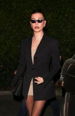 HAILEY BIEBER Arrives at Funke Restaurant in Beverly Hills 01/21/2025
