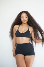 HALLE BAILEY at a Photoshoot, January 2025