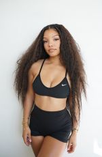 HALLE BAILEY at a Photoshoot, January 2025