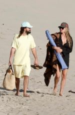 HEIDI KLUM and Tom Kaulitz Strolls Along a Beach Full of Nudists in St Barts 01/14/2025