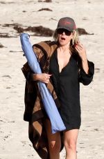 HEIDI KLUM and Tom Kaulitz Strolls Along a Beach Full of Nudists in St Barts 01/14/2025