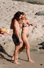 HEIDI KLUM in Bikini Enjoying Caribbean Sun with Tom Kaulitz in St Barth 01/14/2025
