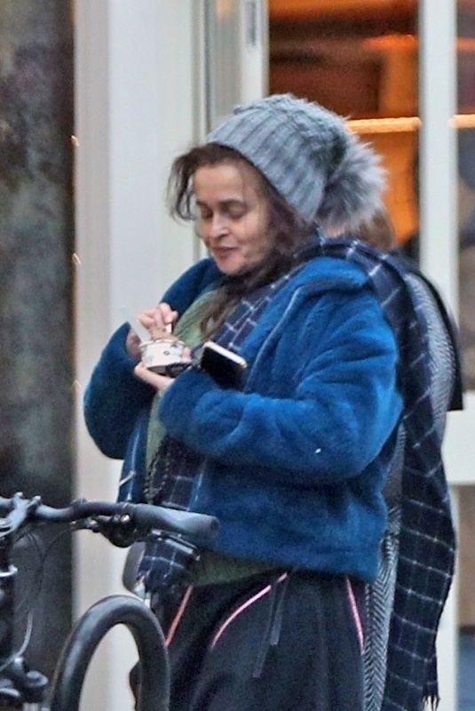 HELENA BONHAM CARTER Enjoys Ice Cream Despite Cold London Weather 01/17/2025