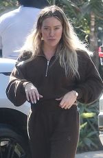 HILARY DUFF Arrives at Workout in Sherman Oaks 01/20/2025