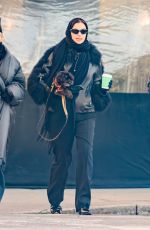 IRINA SHAYK Out with a Friend and Her Dog in New York City 01/08/2025