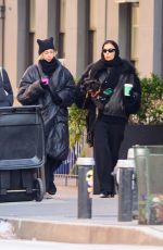 IRINA SHAYK Out with a Friend and Her Dog in New York City 01/08/2025