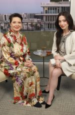 ISABELLA ROSSELLINI and MIKEY MADISON on the Set of TheWrap