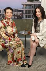 ISABELLA ROSSELLINI and MIKEY MADISON on the Set of TheWrap