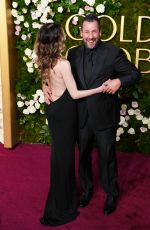 JACKIE and Adam SANDLER at 82nd Annual Golden Globes Awards in Beverly Hills 01/05/2025