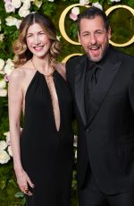 JACKIE and Adam SANDLER at 82nd Annual Golden Globes Awards in Beverly Hills 01/05/2025