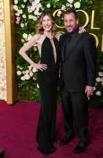 JACKIE and Adam SANDLER at 82nd Annual Golden Globes Awards in Beverly Hills 01/05/2025