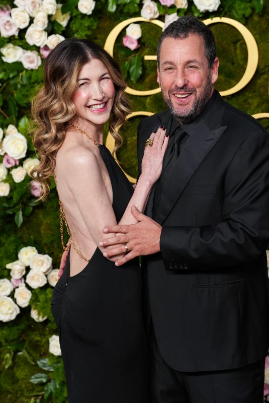 JACKIE and Adam SANDLER at 82nd Annual Golden Globes Awards in Beverly Hills 01/05/2025
