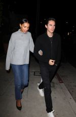 JASMINE TOOKES and Juan David Borrero Out for Dinner Date in Santa Monica 01/03/2025