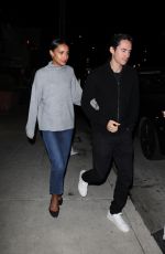 JASMINE TOOKES and Juan David Borrero Out for Dinner Date in Santa Monica 01/03/2025