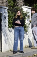 JEANNE TRIPPLEHORN Out with Family in Los Angeles 01/09/2025