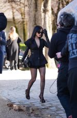 JENNA ORTEGA Arrives at Christian Dior Haute Couture Show Photocall in Paris 01/27/2025