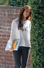 JENNIFER LOVE HEWITT Arrives at Pole Dancing Class in Encino 10/10/2009