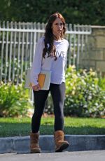 JENNIFER LOVE HEWITT Arrives at Pole Dancing Class in Encino 10/10/2009