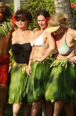 JENNIFER LOVE HEWITT in White Bikini and Hula Skirt in Maui 01/01/2011