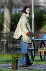 JESSICA BROWN FINDLAY Enjoys a Family Day Out 01/02/2025