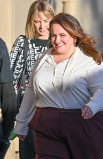JESSICA GUNNING Arrives at Jimmy Kimmel Live! in Hollywood 01/14/2025