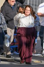 JESSICA GUNNING Arrives at Jimmy Kimmel Live! in Hollywood 01/14/2025