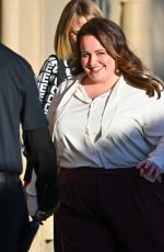 JESSICA GUNNING Arrives at Jimmy Kimmel Live! in Hollywood 01/14/2025