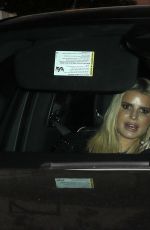 JESSICA SIMPSON Leaves Chateau Marmont Hotel in West Hollywood 01/04/2025