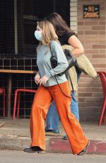 JOEY KING Out for Lunch with a Friend at Little Dom