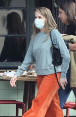 JOEY KING Out for Lunch with a Friend at Little Dom