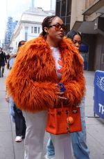 JORDYN WOODS Arrives at New York Knicks Game at Madison Square Garden in New York 01/12/2025