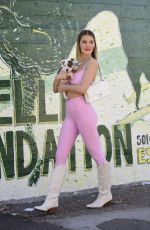 JOY CORRIGAN and Miss California 2024 SAMI RAMOS Volunteer at The Labelle Foundation in Los Angeles 01/16/2025
