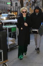 JULIA GARNER Arrives at Live with Kelly and Mark in New York City 01/22/2025