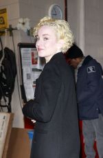 JULIA GARNER Arrives at Live with Kelly and Mark in New York City 01/22/2025