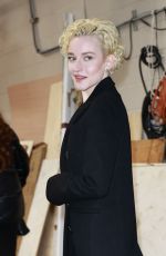 JULIA GARNER Arrives at Live with Kelly and Mark in New York City 01/22/2025