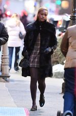 JUSTINE SKYE Out and About in New York City 01/22/2025