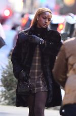 JUSTINE SKYE Out and About in New York City 01/22/2025