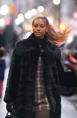 JUSTINE SKYE Out and About in New York City 01/22/2025