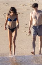 KAIA GERBER in Bikini at a Beach in Los Cabos 01/01/2025