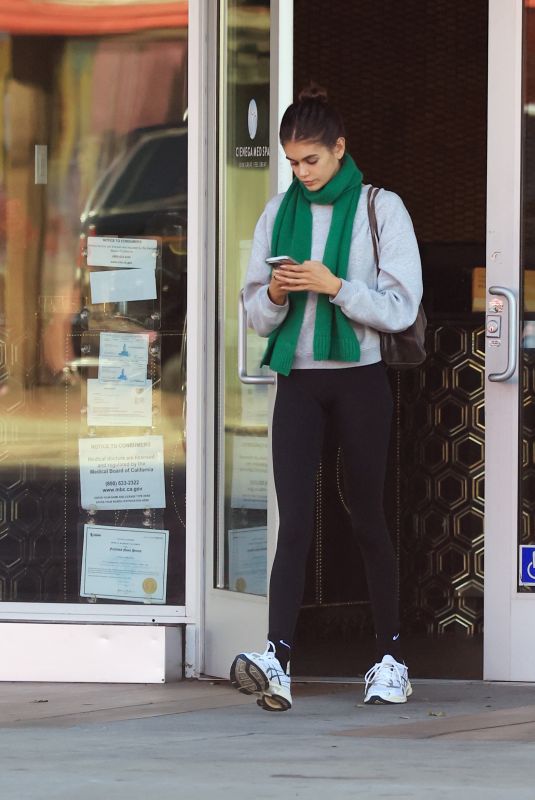 KAIA GERBER Out After Having a Spa Treatment in Los Angeles 01/21/2025