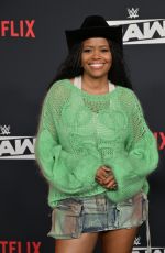 KAREN CIVIL at WWE Monday Night RAW Premiere at Intuit Dome in Inglewood 01/06/2025